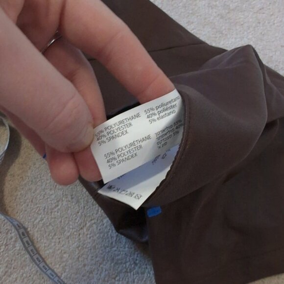 NWT Dex Faux Vegan Leather Retro Mod 60s Vintage Style Preppy Pocket Skirt 2X - Picture 5 of 7